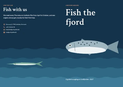 Cover of Guide to angling in the fjord – 20 pages