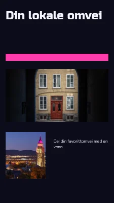 Din lokale avstikker · neondiptyk