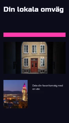 Din lokala avstickare · neondiptyk
