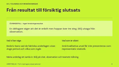 Sida 4 av Från intervju till insikt
