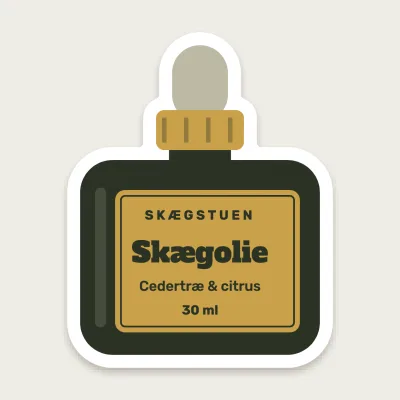 Skægolie-flasken