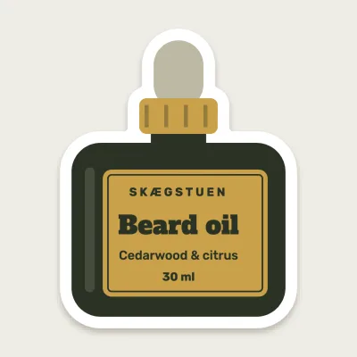 The beard oil bottle