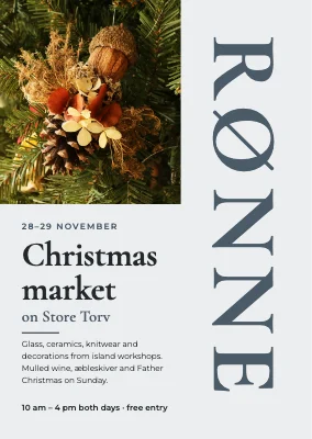 Christmas market in Rønne — local crafts