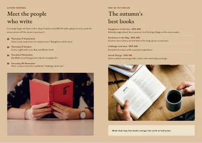 Side 2 av Bookshop author evenings