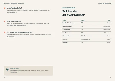 Side 38–39 af Personalehåndbog for mellemstor virksomhed – 64 sider