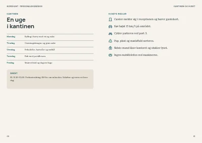 Side 60–61 af Personalehåndbog for mellemstor virksomhed – 64 sider