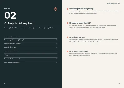 Side 12–13 af Personalehåndbog for mellemstor virksomhed – 64 sider