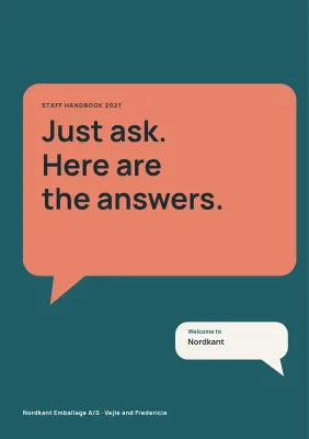 Staff handbook for a mid-size company – 64 pages
