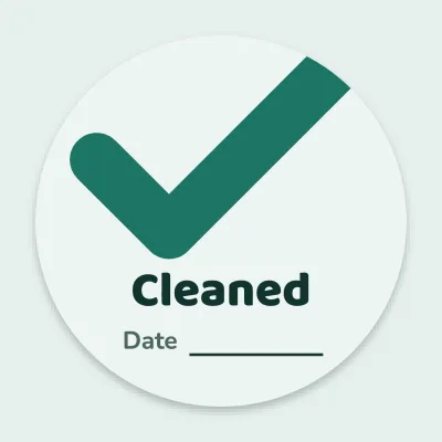 Cleaned with a tick
