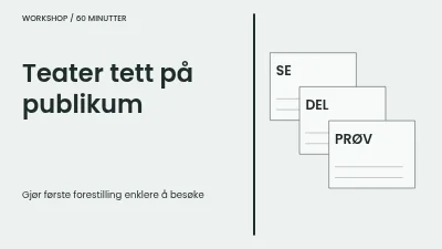 Teater tett på publikum