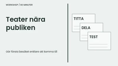 Teater nära publiken