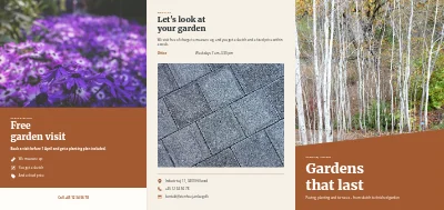 Landscape gardener: garden projects