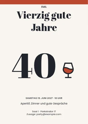 Vierzig gute Jahre