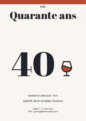 Quarante belles années