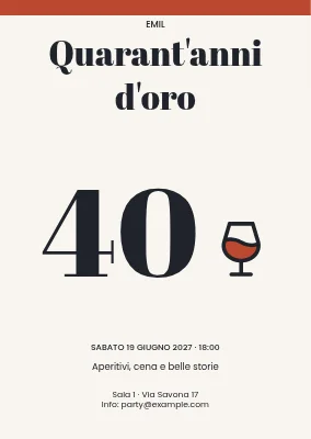 Quarant'anni di bei momenti