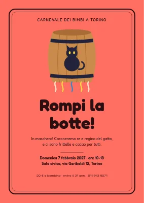 Festa di carnevale — la botte in una cornice