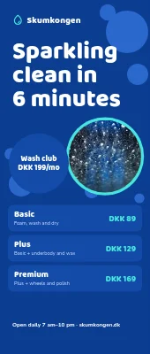 Car wash roll-up — sparkling clean in 6 minutes