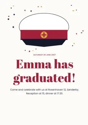 Programme for a graduation party – 8 pages