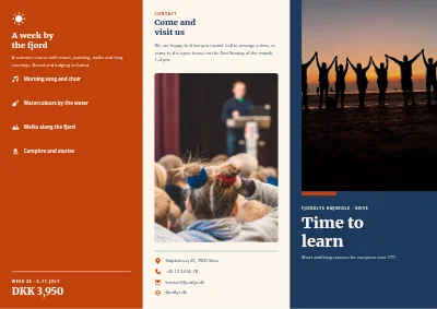 Folk high school: courses and stays
