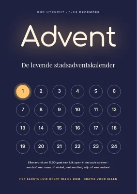 Levende adventskalender — neonbord