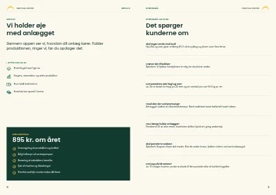 Side 18–19 af Brochure for solcelle- og varmepumpeinstallatør – 20 sider