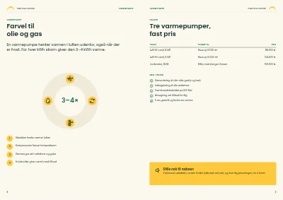 Side 8–9 af Brochure for solcelle- og varmepumpeinstallatør – 20 sider