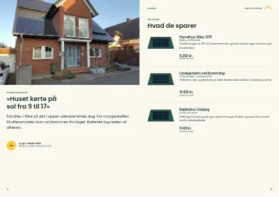 Side 14–15 af Brochure for solcelle- og varmepumpeinstallatør – 20 sider