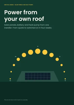 Brochure for a solar panel and heat pump installer – 20 pages