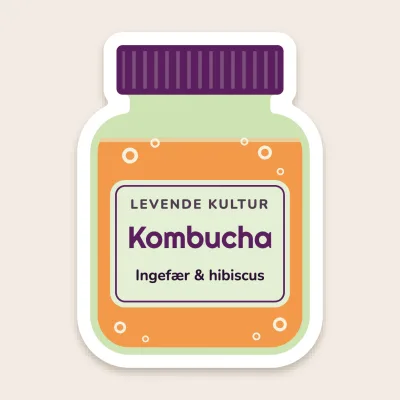 Kombucha i glasset