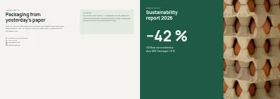 Cover of Sustainability report for a manufacturer – 48 pages