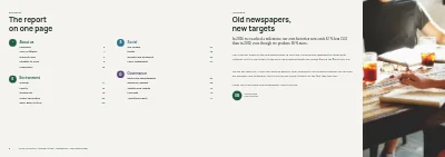 Pages 2–3 of Sustainability report for a manufacturer – 48 pages