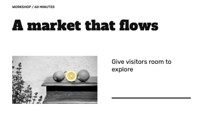 A market that flows