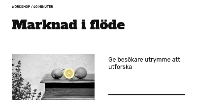 En marknad som flödar