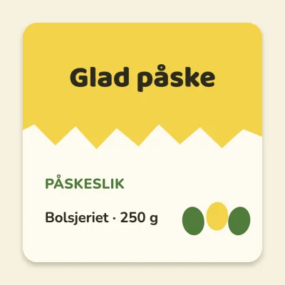 Påske med revnet skal