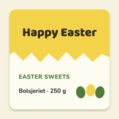 Easter with a cracked shell