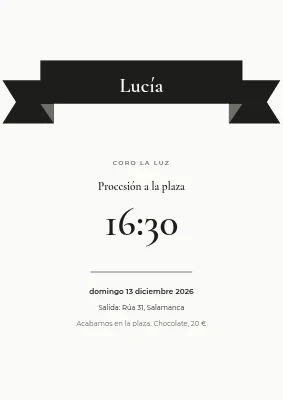 Procesión de Santa Lucía — luz en Nyborg