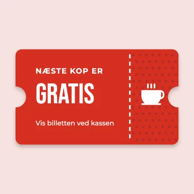 Gratis kaffe-billet
