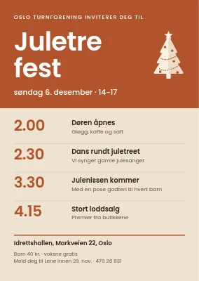 Juletrefest — ettermiddagsprogram