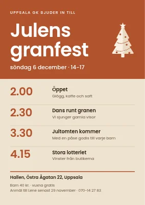 Julgransplundring — eftermiddagsprogram