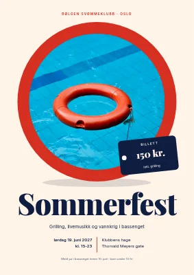 Sommerfest i svømmeklubben