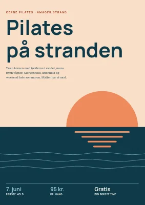Strandpilates på Amager