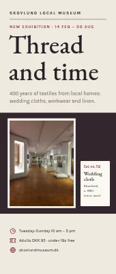 Museum roll-up — new exhibition
