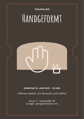 Von Hand geformt