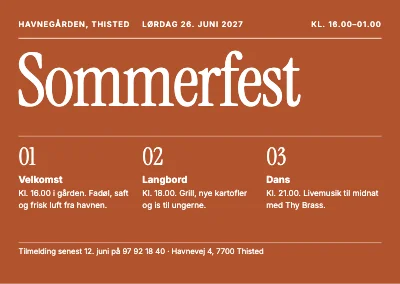 Sommerfest i Thisted — program