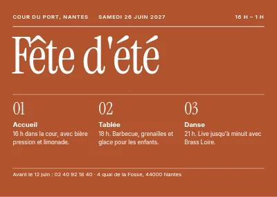Fête d'été à Thisted — programme
