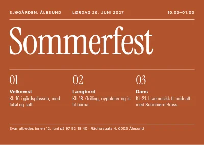 Sommerfest i Thisted — program