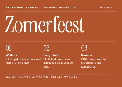 Zomerfeest in Thisted — programma