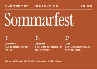 Sommarfest i Thisted — program