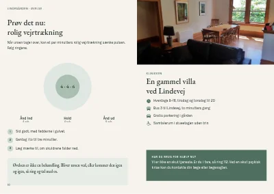 Side 10–11 af Brochure til psykologpraksis – 12 sider