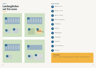Side 4–5 af Velkomsthæfte til nye beboere i boligforening – 16 sider